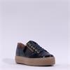 Paul Green Side Zip Platform Trainer - Dark Navy Patent